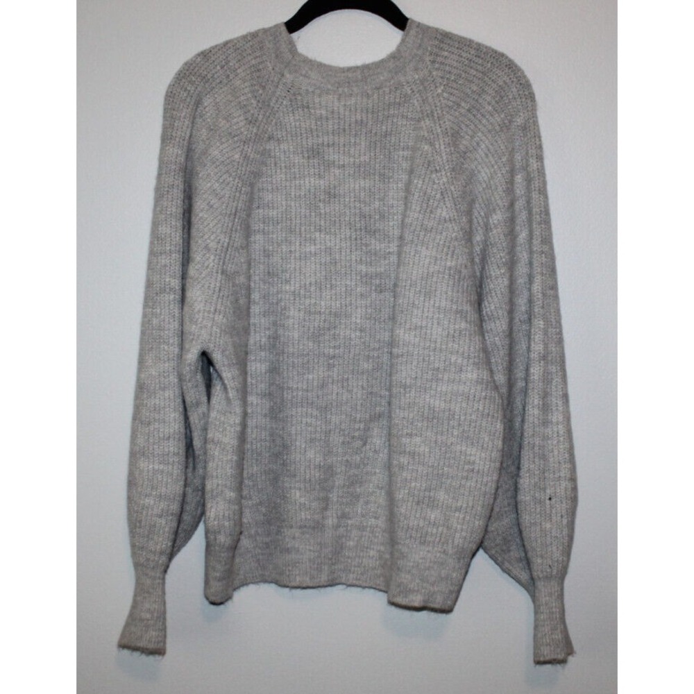 Joie Aine Ribbed Balloon Sleeve Pullover Sweater Button Shoulder Accent Large - Picture 5 of 16